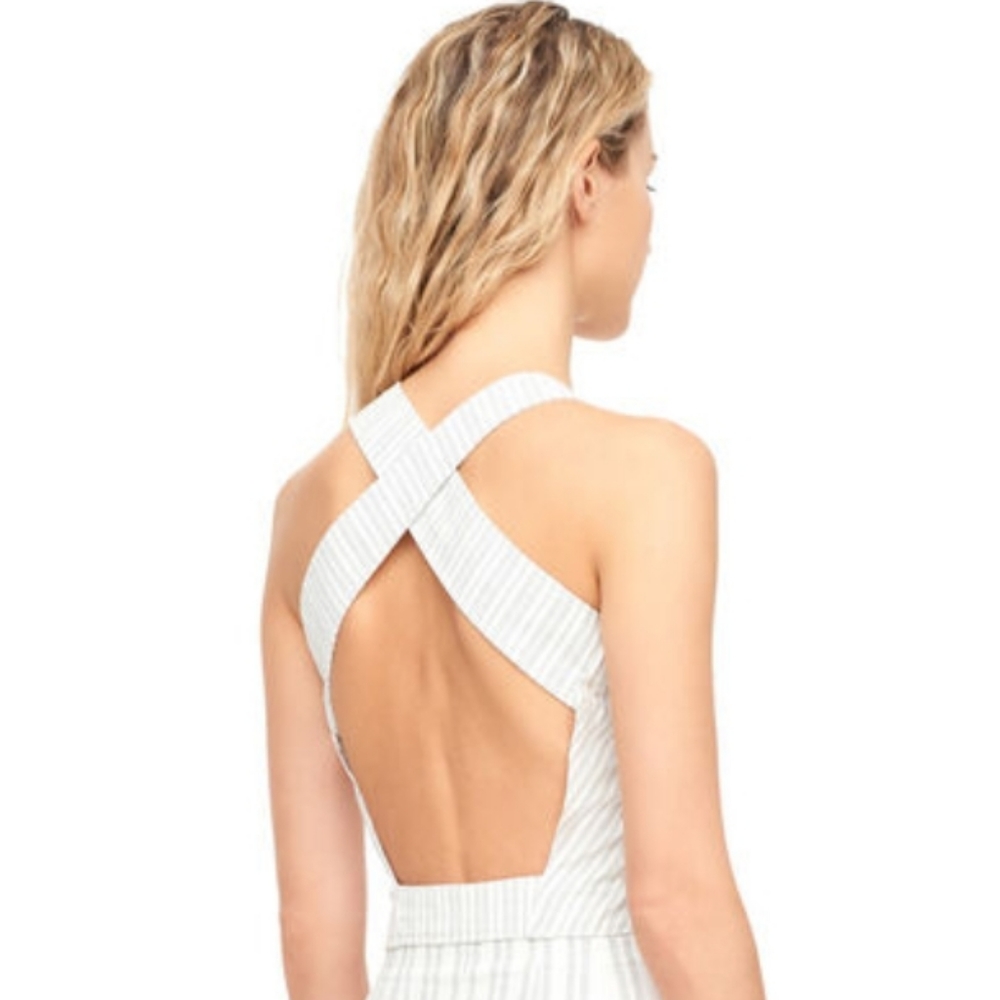 Rebecca Taylor Corset & High Waisted Linen Set